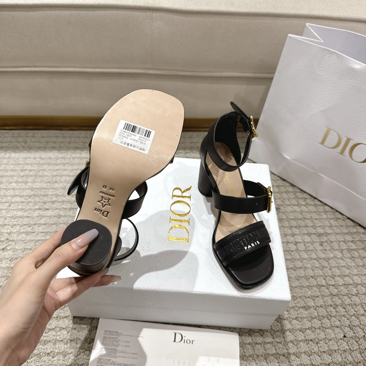 COCO-- 4ior KDO191CEY_S900 Calfskin Dway Heel height：7.5CM item:E-X000H1627